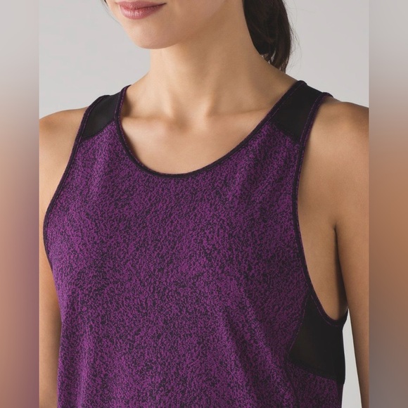 Lululemon Athletica Sculpt II Purple and Black Tank Top - Picture 5 of 8